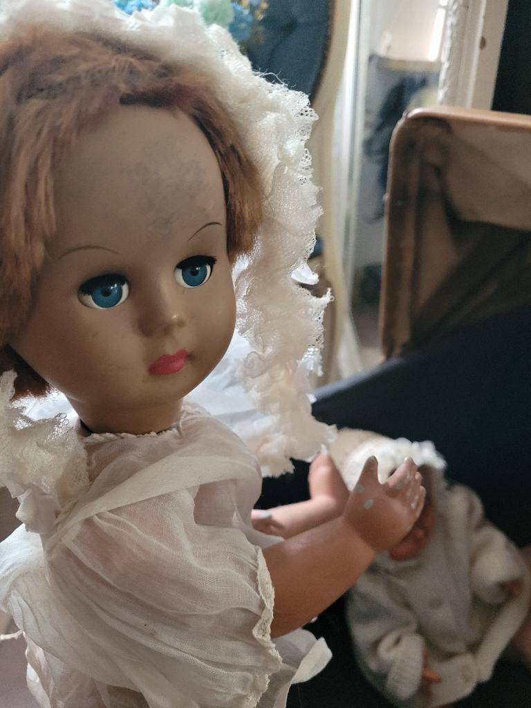 Zeer oude pop, Verzamelen, Poppen, Heikant 21 Kaatsheuvel, Gebruikt, Belle Vieille Brocante, Ophalen of Verzenden