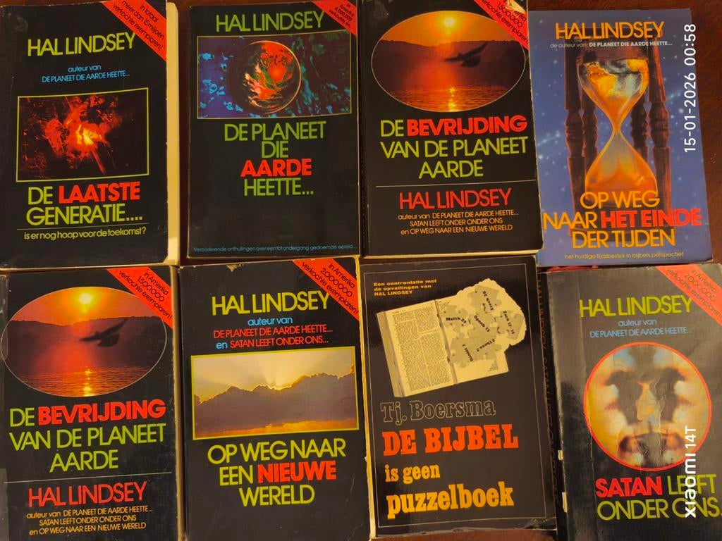 Hal Lindsey Boeken Collectie, Boeken, Godsdienst en Theologie, Ophalen of Verzenden, Gelezen, Hal Lindsey, Tj. Boersma