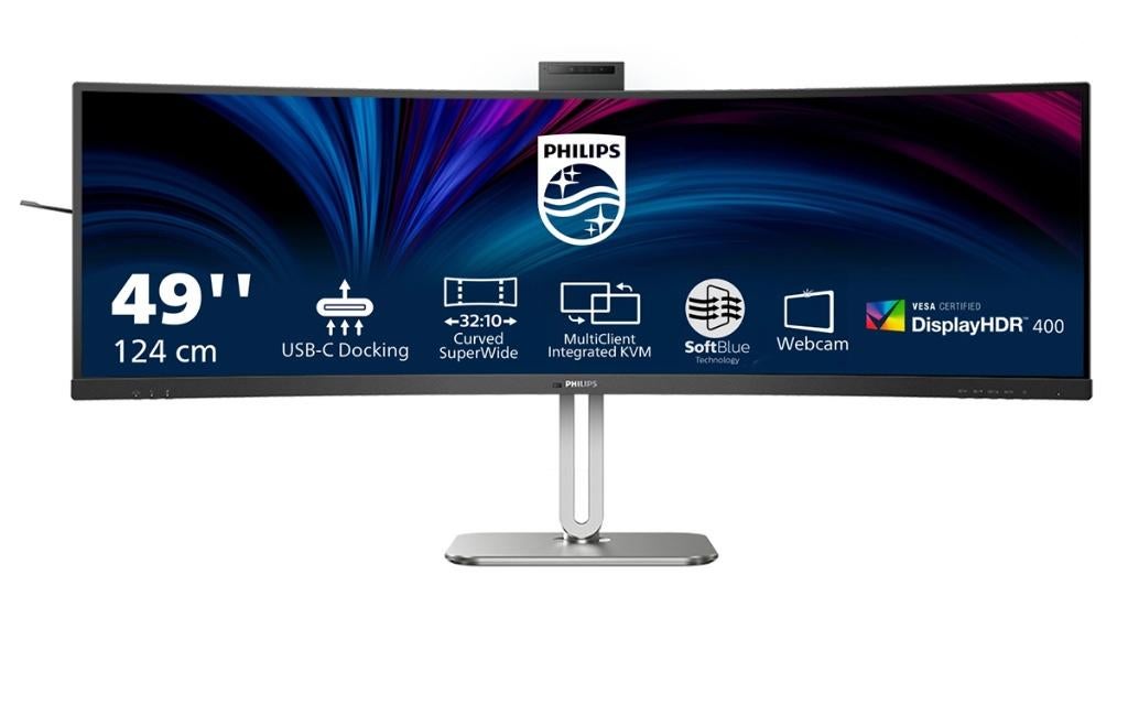 Philips 49B2U6900CH  Ultrawide  Curved Monitor - USB-C 100w, Kandnelektronica@gmail.com, Philips, VA, Refurbished