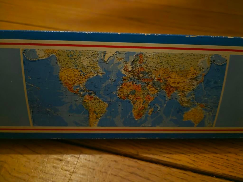 Wereldkaart met vlaggen 130x81.5 NIEUW landkaart, Ophalen of Verzenden