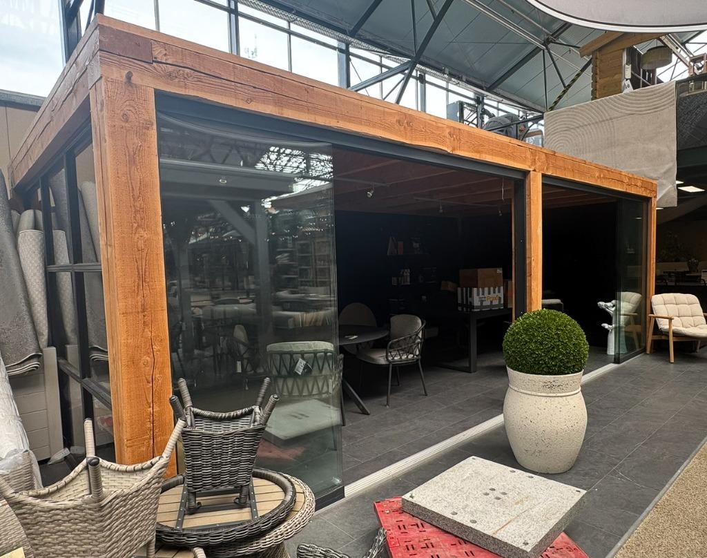 Showmodel Tuinhuis Carpentier - OP = OP, Tuin en Terras, Tuinhuizen, Ophalen, 200 tot 400 cm, Zo goed als nieuw, 500 cm of meer