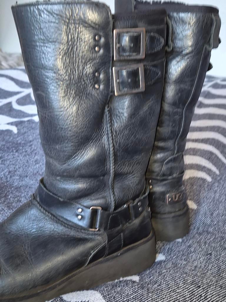 Stoere UGG Laarzen - Maat 39, Hoge laarzen, UGG, Zwart, Ophalen of Verzenden