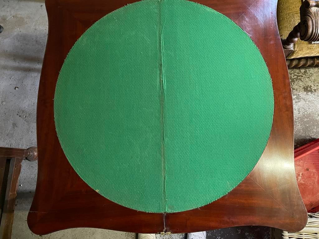 Antiek bridgetafeltje inklapbaar, Ophalen