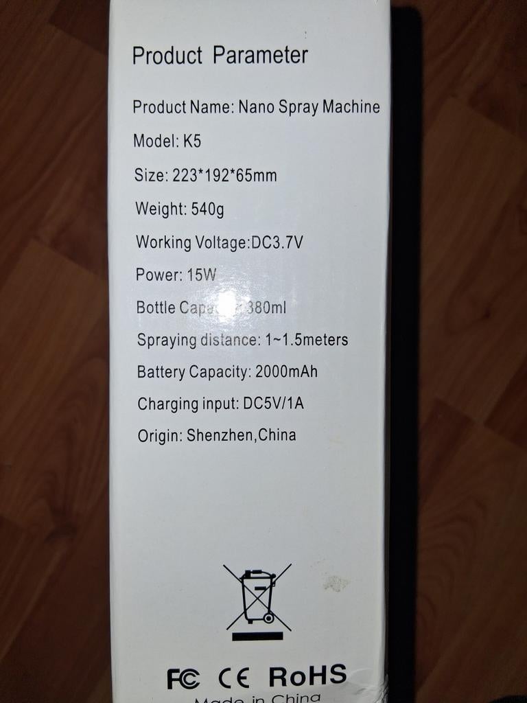 K5 NANO SPRAYER NIEUW, Ophalen of Verzenden, Nieuw