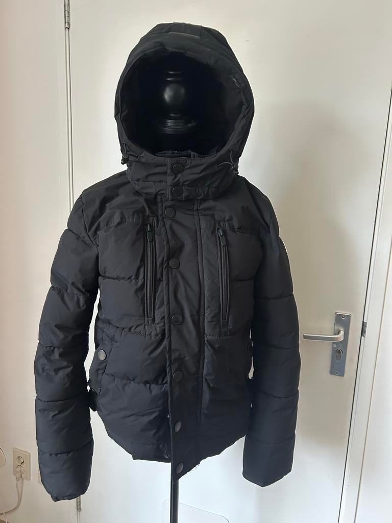 Smog winterjas zwart XS zgan, Ophalen of Verzenden, Zo goed als nieuw, Maat 46 (S) of kleiner, Zwart