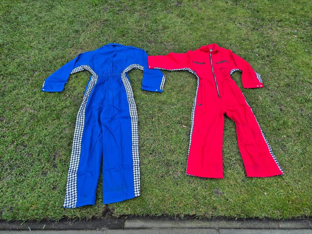 Race overall kind, Kinderen en Baby's, Carnavalskleding en Verkleedspullen, Ophalen of Verzenden, Zo goed als nieuw, 146 t/m 152