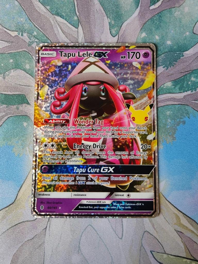 Pokemon celebrations tapu lele gx 60/145, Ophalen of Verzenden, Nieuw, Losse kaart, Foil