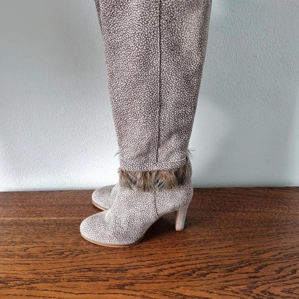 Kop en staart laarzen met veertjes maat 38, Kleding | Dames, Schoenen, Kop en staart, Ophalen of Verzenden, Hoge laarzen