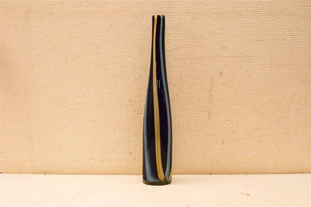 Gekleurde glazen fles 44947, Gebruikt, Overige kleuren, Aardewerk of Porselein, Ophalen of Verzenden