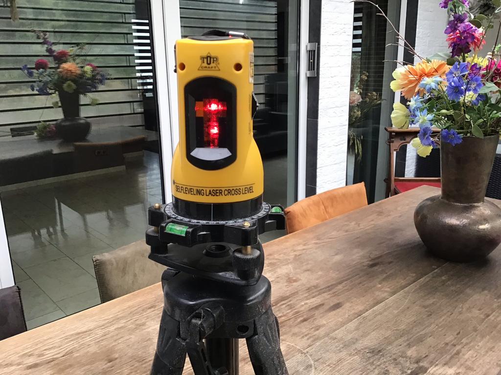 Top Craft Laserwaterpas met Statief, Ophalen of Verzenden, Zo goed als nieuw, Afstand