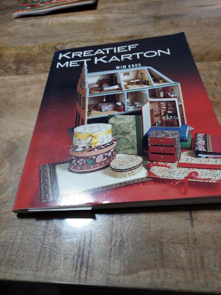 Creatief met Karton - Wim Kros, Gelezen, Ophalen of Verzenden, Scrapbooking en Knutselen, Wim Kros