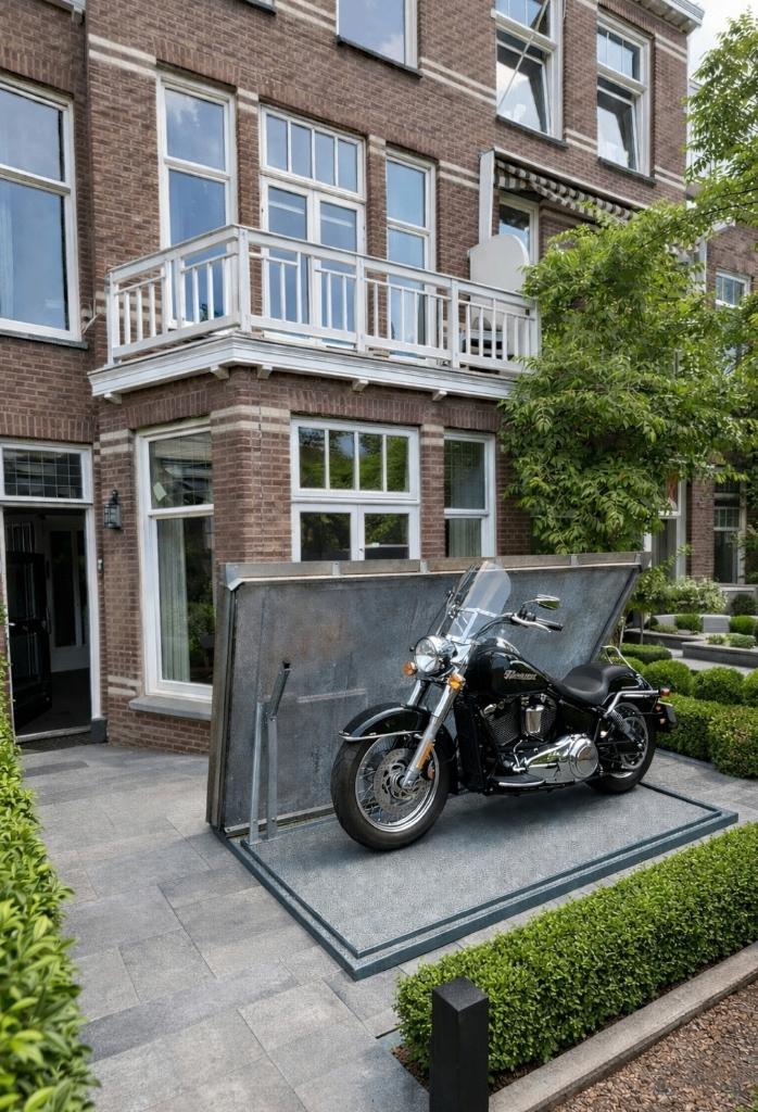 Ondergrondse opbergsystemen voor uw motor, kliko en fietsen, Tuin en Terras, Ophalen of Verzenden, Nieuw