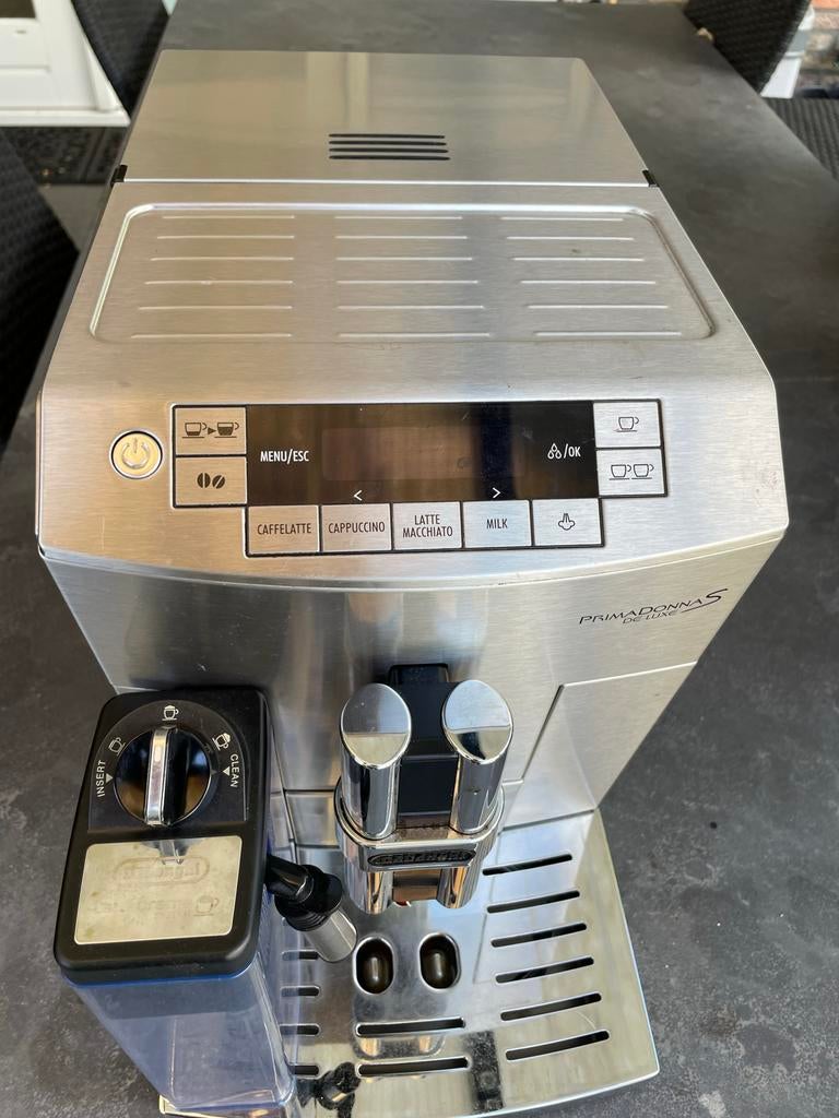 DeLonghi PrimaDonna De Luxe S - Refurbished, Witgoed en Apparatuur, Koffiezetapparaten, Afneembaar waterreservoir, Espresso apparaat