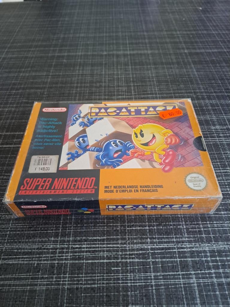 Pac Attack - Super Nintendo (SNES), Spelcomputers en Games, Games | Nintendo Super NES, Puzzel en Educatief, Gebruikt, Verzenden
