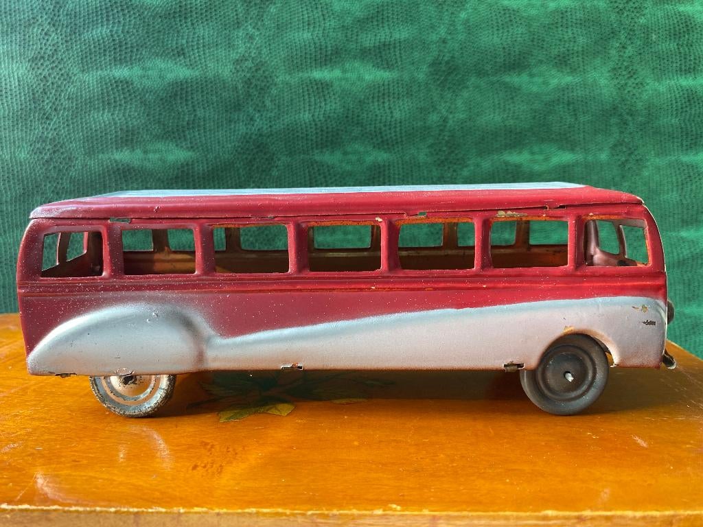 Antiek blikken speelgoed, auto bus, Greyhound bus, jaren 50, Ophalen of Verzenden