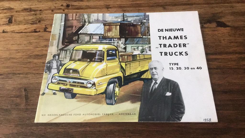 Thames Truck brochure 1958, Ophalen of Verzenden, Zo goed als nieuw, Overige merken