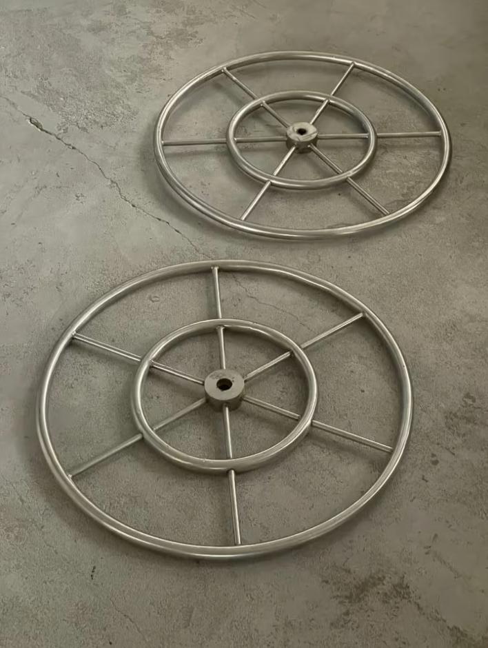 RVS Stuurwiel boot 70cm groot! (2 stuks), Watersport en Boten, Bootonderdelen, Ophalen of Verzenden, Gebruikt, Motor en Techniek