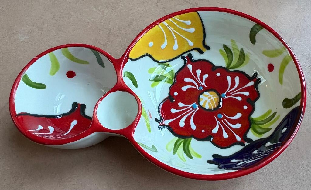 Spaans tapas schaaltje, keramiek, Huis en Inrichting, Keuken | Servies, Keramiek, Ophalen of Verzenden, Overige stijlen, Schaal of Schalen