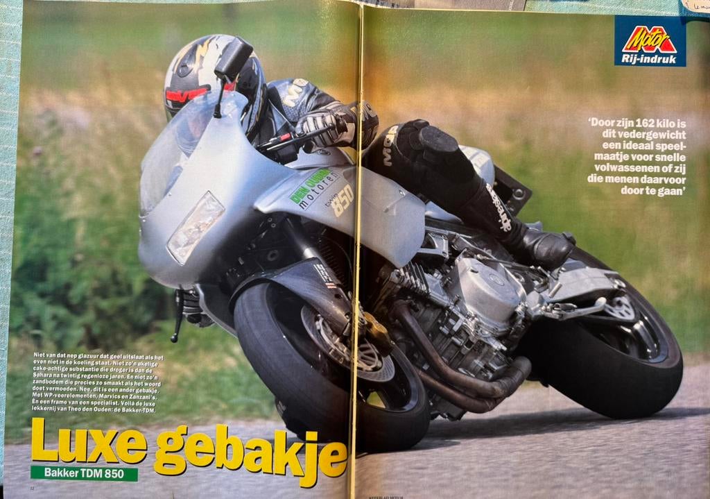 Verslag 1996 Bakker TDM 850 Yamaha, Verzamelen, Ophalen of Verzenden, Zo goed als nieuw, Auto's