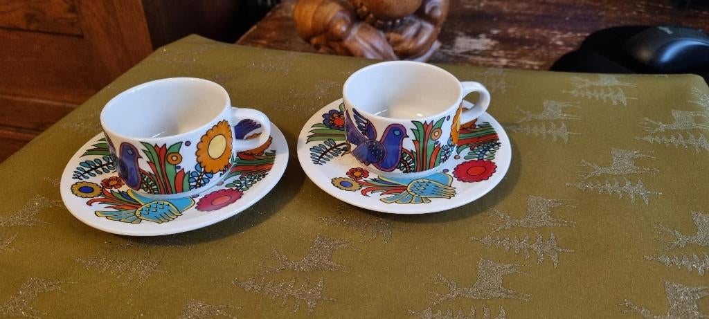 Acapulco serviesdelen, Gebruikt, Ophalen of Verzenden, Overige stijlen, Kop(pen) en/of Schotel(s)