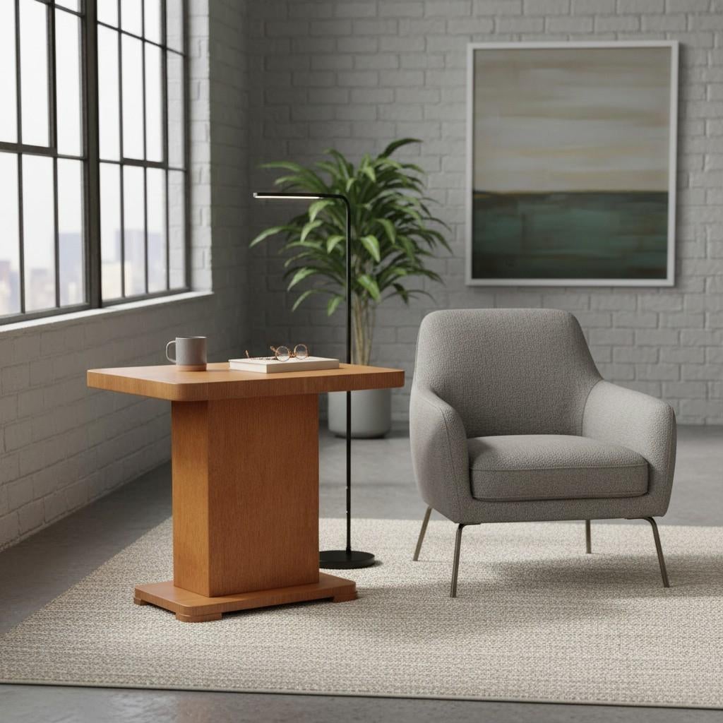 Art Deco bijzettafel / kolomtafel Haagse School stijl, Ophalen