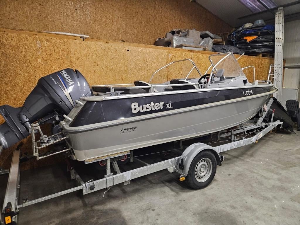 Buster XL aliminium speedboot, Ophalen, 6 meter of meer, Zo goed als nieuw, 70 tot 120 pk