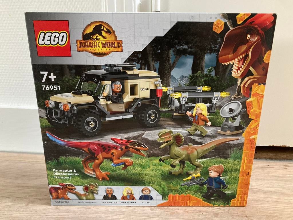 Lego Jurassic world 76951 pyroraptor & dilophosaurus nieuw, Ophalen of Verzenden, Nieuw, Complete set, Lego