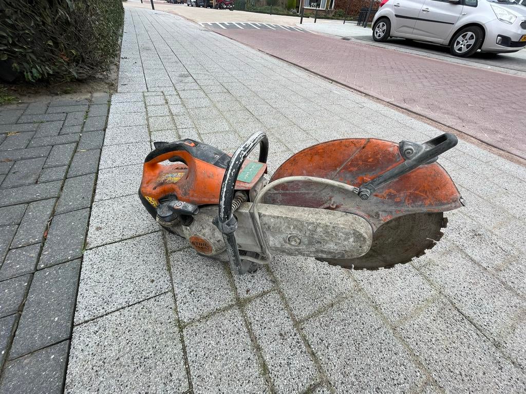 Stihl TS 420 doorslijpmachine, Ophalen, Gebruikt