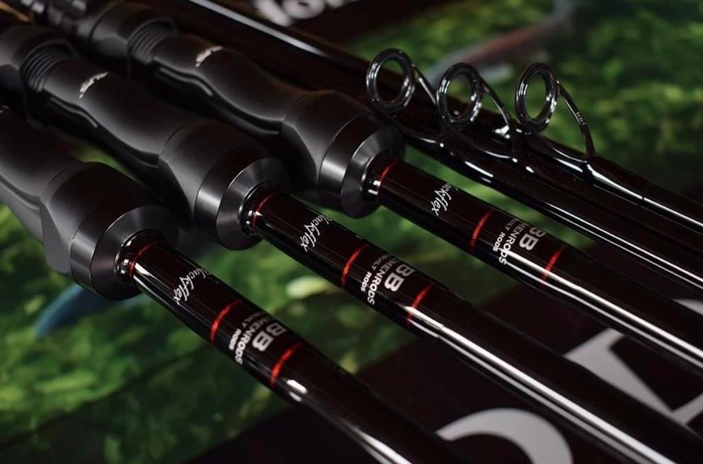 Bart bakker Black flex 2,3/4 lbs 12ft cjw bruce hardy torrix, Watersport en Boten, Ophalen of Verzenden, Zo goed als nieuw, Werphengel