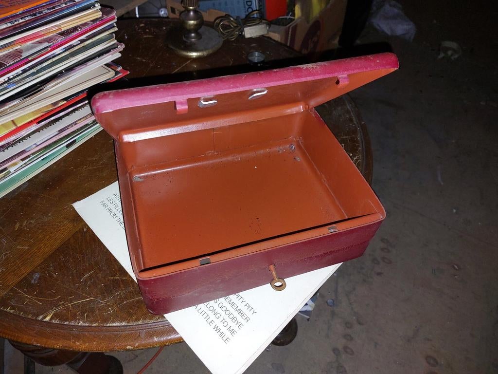 Vintage Geldkistje / Kluisje, Ophalen of Verzenden