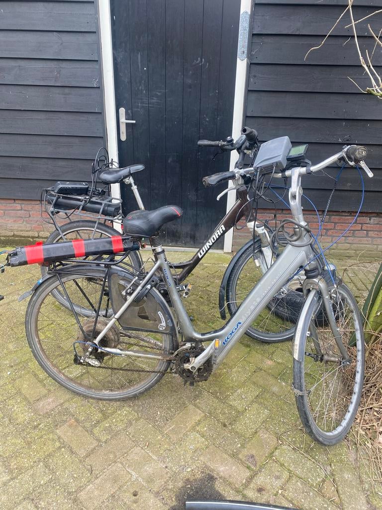 2x Elektrische fietsen Winora en Koga - Opknappers, Fietsen en Brommers, Ophalen, Gebruikt, Overige merken
