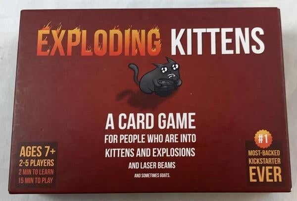 Exploding Kittens Kaartspel Original Edition Engels spel, Coolsingel 104, 3011 AG Rotterdam, Netherlands, Verzenden, Een of twee spelers