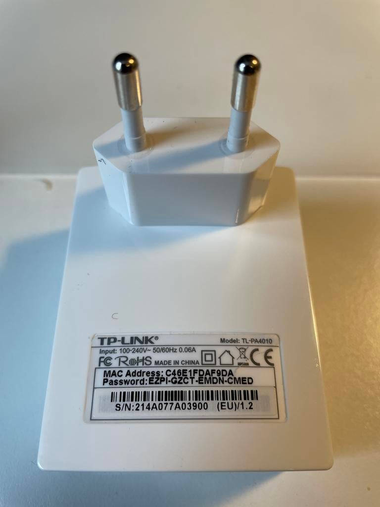 TP-Link Powerline Adapter Kit TL-PA4010 500Mbps, Computers en Software, Ophalen of Verzenden, Gebruikt