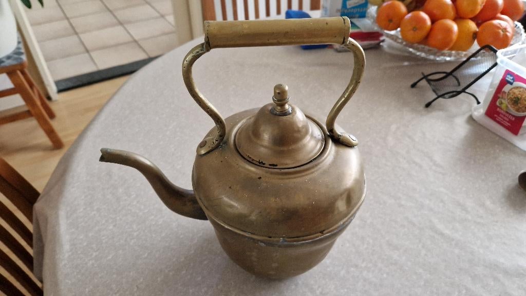 antieke koperen waterketel, Antiek en Kunst, Antiek | Koper en Brons, Ophalen of Verzenden, Koper