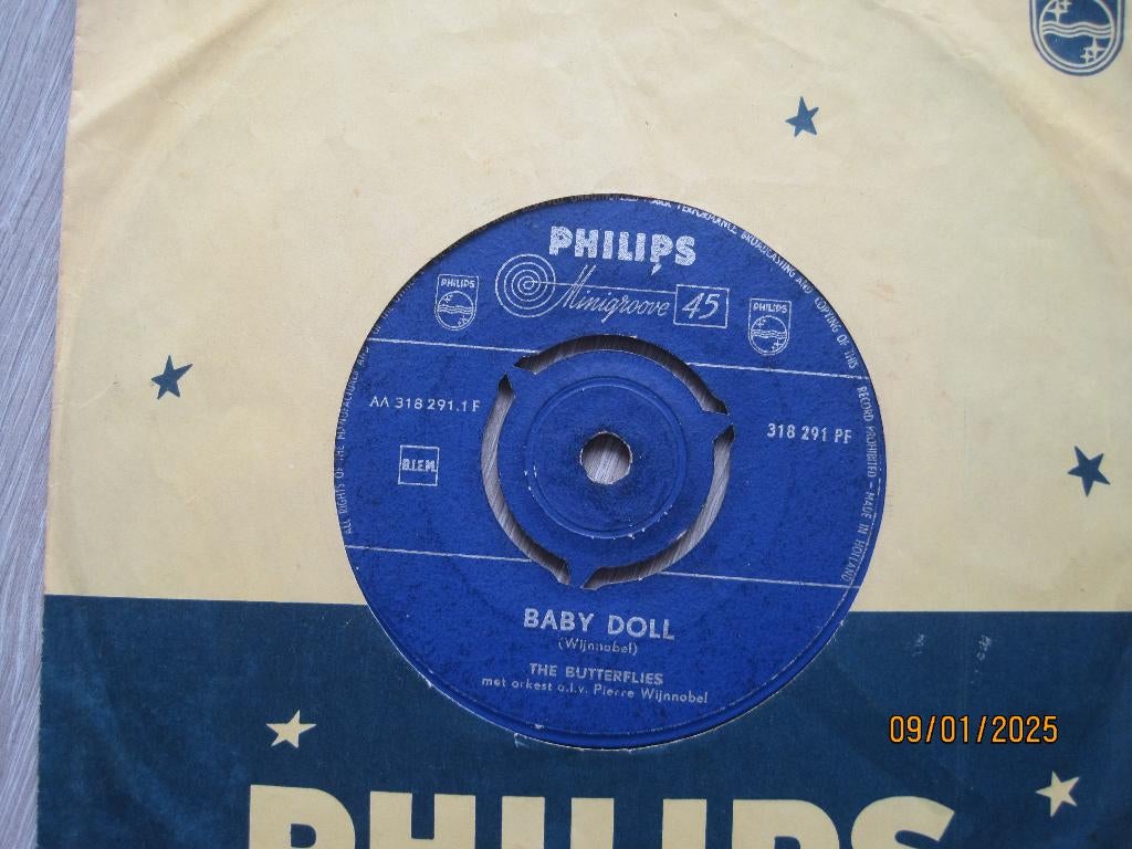 The Butterflies  -  Baby doll  /  Doctor jazz, Gebruikt, 7 inch, Single, Ophalen of Verzenden