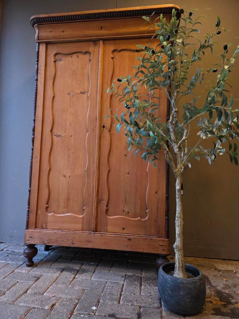 Nette biedermeier meidenkast kledingkast bezorgen mogelijk, Ophalen of Verzenden