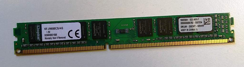 Kingston RAM DDR3 KFJ9900CS/4G, Computers en Software, RAM geheugen, Gebruikt, DDR3, Ophalen of Verzenden, Desktop