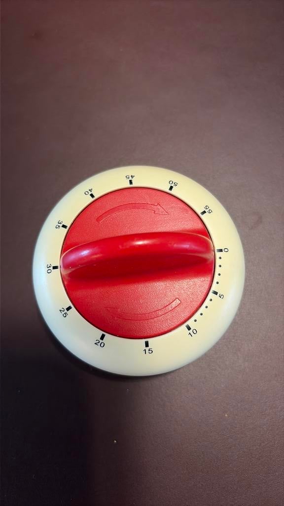 Vintage rood witte mechanische kookwekker (Ikea).628, Ophalen of Verzenden, Huis en Inrichting