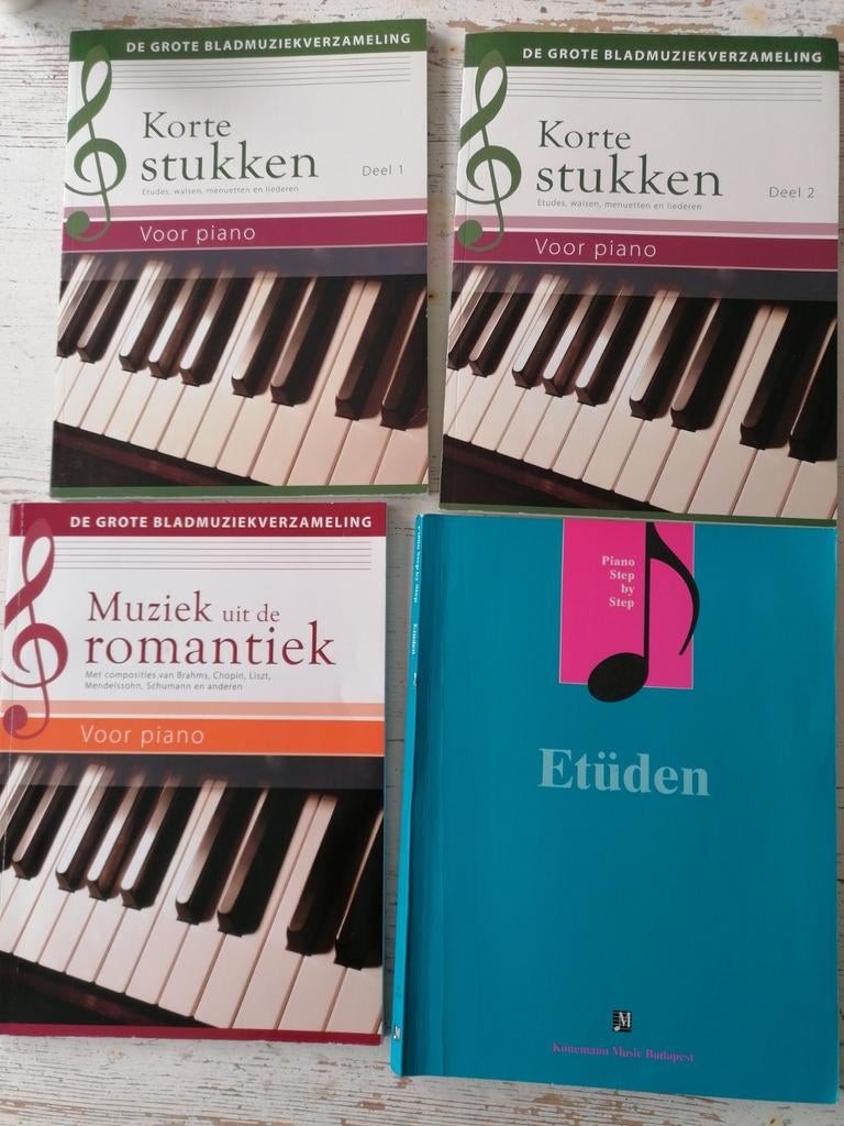 Bladmuziek voor piano: Korte Stukken, Romantiek, Etüden, Ophalen of Verzenden, Artiest of Componist, Klassiek, Piano