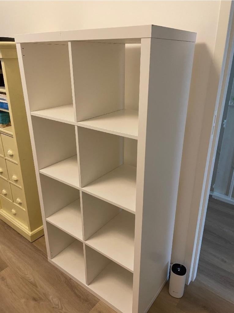 3x Kallax 8 vaks open kast vakkenkast 4x2 wit Ikea, Ophalen, 5 laden of meer, 100 tot 150 cm, 50 tot 100 cm
