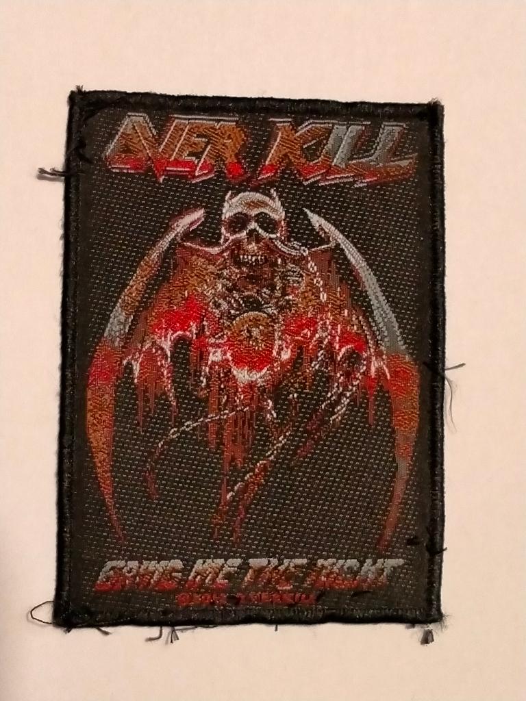 Overkill bring me the night 2012 muziek patch metal rock, Ophalen of Verzenden, Gebruikt, Kleding