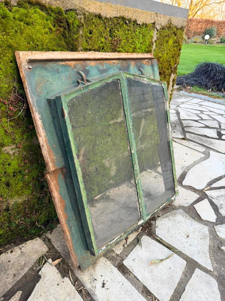 U iek mooie zeer oud stal gietijzer / boerederij dakraam, Ophalen of Verzenden, Minder dan 80 cm, Dakraam