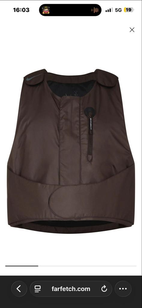 Travis Scott CACT.US CORP x Nike M NRG BH Vest, Bruin, Maat 48/50 (M), Nieuw, Ophalen of Verzenden