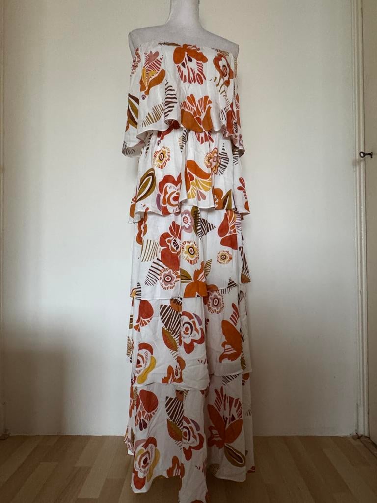 Mt. 40 Caroline Biss jurk, Verzenden, Zo goed als nieuw, Maat 38/40 (M), Onder de knie