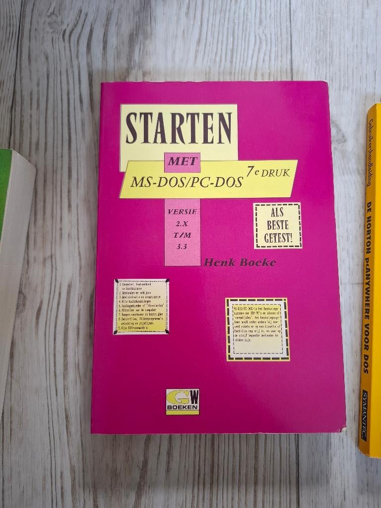 Starten met MS-DOS / PC-DOS versie 2x t/m 3.3, Boeken, Ophalen of Verzenden, Nieuw, Besturingssystemen