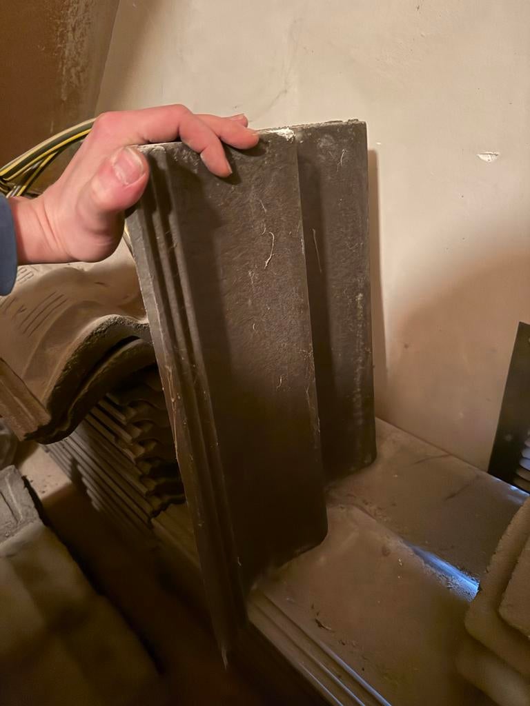 Beton sneldekpannen - Diverse hoeveelheden beschikbaar, Doe-het-zelf en Verbouw, Dakpannen en Dakbedekking, Gebruikt, Dakpannen