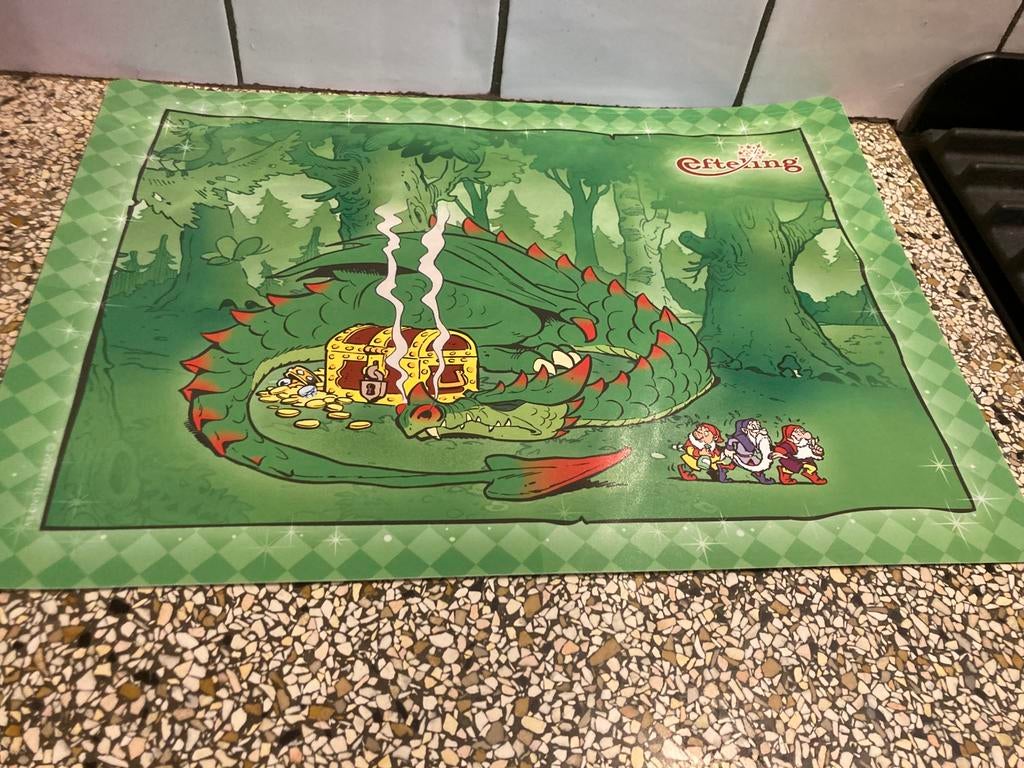 Efteling placemat leuk, Ophalen of Verzenden, Zo goed als nieuw, Beeldje of Poppetje