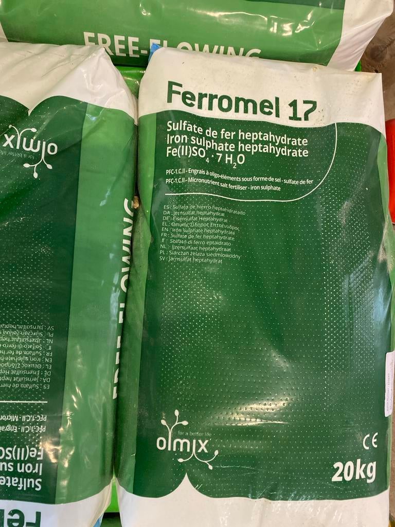 IJzersulfaat 20 kg - Ferromel 17 Heptahydraat, Ophalen, Onbekend, Nieuw, Onbekend