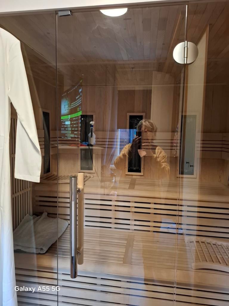 Infraroodsauna met glazen deur, Ophalen