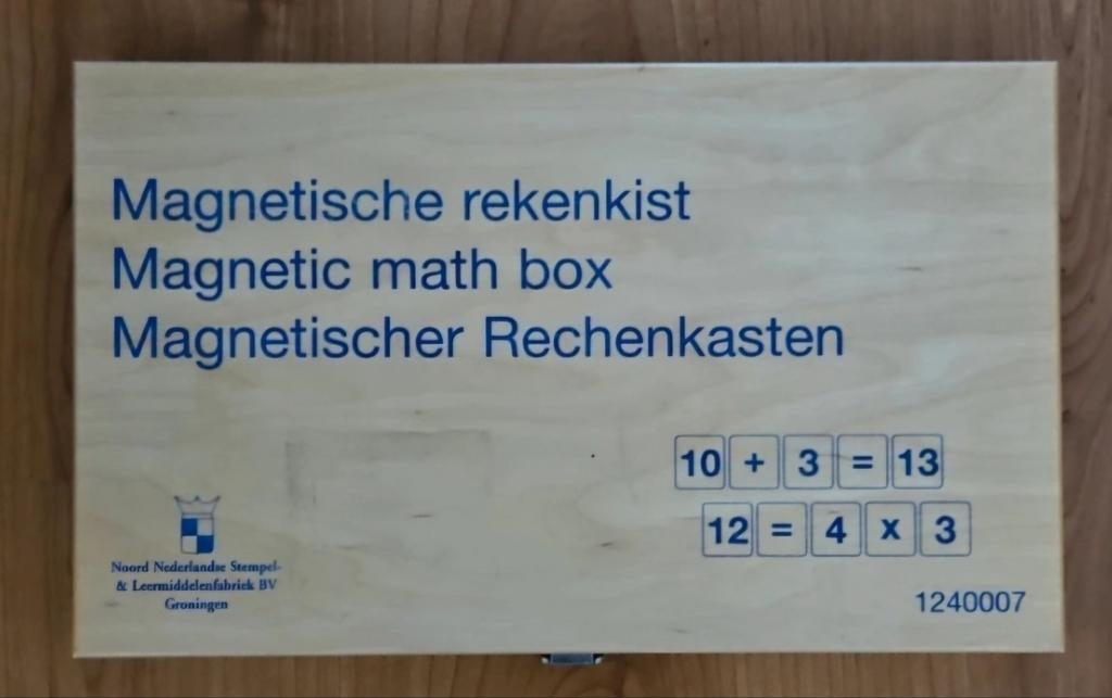 Magnetische rekenkist - Noord Nederlandse Stempel, Ophalen of Verzenden, Gebruikt, Rekenen